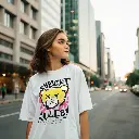 street rules oversized tee