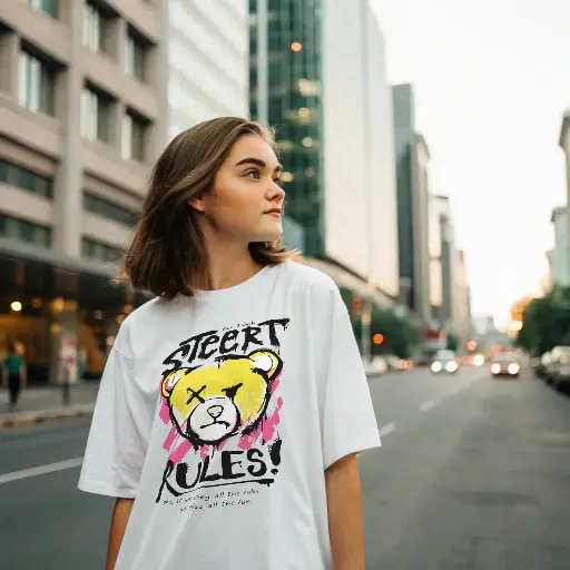 street rules oversized tee