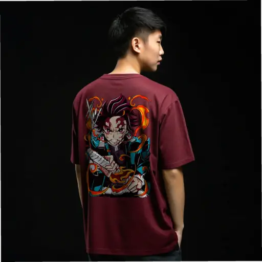 Demon slayer oversized tshirt